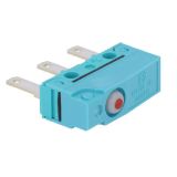 Microswitch with button, SPDT, 250VAC/0.1A, 19.8x6.4x10.1mm, ON-(ON)