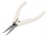 Pliers, semicircular, angled, LINDSTROM, 129mm
