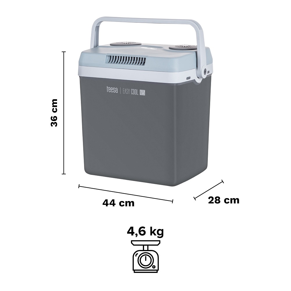 Хладилна чанта с функция охлаждане и затопляне, 25L, 12VDC/220-240VAC, TSA5001.1, Teesa