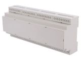 Enclosure for DIN rail, ABS, color gray, D12MG