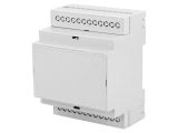 Enclosure for DIN rail, ABS, color gray, D4MG