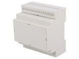 Enclosure for DIN rail, ABS, color gray