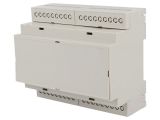 Enclosure for DIN rail, ABS, color gray, D6MG