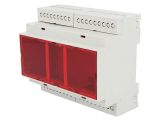 Enclosure for DIN rail, ABS, color gray, D6MG-IRC