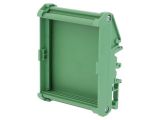 Enclosure box base, PVC, color green, DM108-0070-14-100AH