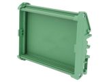 Enclosure box base, PVC, color green