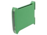 Enclosure for DIN rail, ABS, color green, 10.0000175