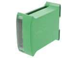 Enclosure for DIN rail, ABS, color green, 10.000045