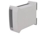 Enclosure for DIN rail, ABS, color gray, 10.000245