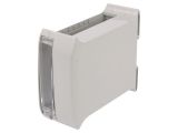 Enclosure for DIN rail, ABS, color gray, 10.001245