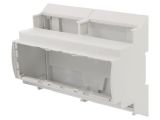 Enclosure for DIN rail, ABS, color gray, 15.0801000.BL