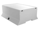 Enclosure for DIN rail, ABS, color gray, 15.0810K00