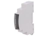 Enclosure for DIN rail, ABS, color gray, 25.0104000.BL