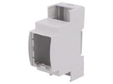 Enclosure for DIN rail, ABS, color gray, 25.0201000.BL