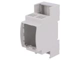 Enclosure for DIN rail, ABS, color gray, 25.0202000.BL