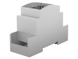 Enclosure for DIN rail, ABS, color gray, 25.0204000.BL