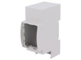 Enclosure for DIN rail, ABS, color gray, 25.0206000.BL