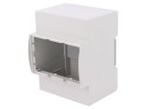 Enclosure for DIN rail, ABS, color gray, 25.0410000.BL