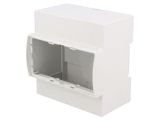 Enclosure for DIN rail, ABS, color gray, 25.0510000.BL