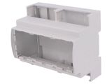 Enclosure for DIN rail, ABS, color gray, 25.0601000.BL
