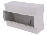 Enclosure for DIN rail, ABS, color gray, 25.0810000.BL