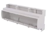 Enclosure for DIN rail, ABS, color gray, 25.1201000.BL