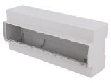 Enclosure for DIN rail, ABS, color gray, 25.1210000.BL