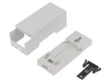 Enclosure for DIN rail, ABS, color gray, 35.0212000.BL