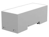 Enclosure for DIN rail, ABS, color gray, 35.0214000.BL