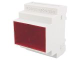 Enclosure for DIN rail, polystyrene, color gray, Z108JF PS