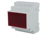 Enclosure for DIN rail, ABS, color gray, Z108JF ABS