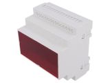 Enclosure for DIN rail, ABS, color gray, Z109F ABS V0