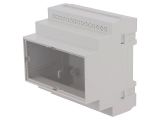 Enclosure for DIN rail, polystyrene, color gray