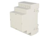 Enclosure for DIN rail, ABS, color gray