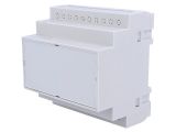 Enclosure for DIN rail, polystyrene, color gray