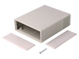 Enclosure with panel, ABS, color gray, KM-35N GY