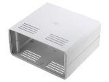Enclosure with panel, ABS, color gray, KM-85B GY