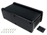 Кутия универсална, алуминий, цвят черен, ALUG708BK080