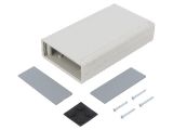 Enclosure with panel, ABS, color light gray, G760