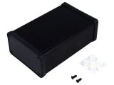 Кутия с панел, алуминий, цвят черен, 1455K1202BK