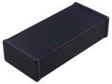 Кутия с панел, алуминий, цвят черен