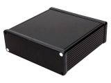 Кутия с панел, алуминий, цвят черен, 1455T1601BK