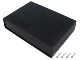 Кутия с панел, ABS, цвят черен