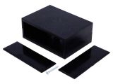 Кутия с панел, ABS, цвят черен, KM-35B BK