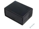 Кутия с панел, ABS, цвят черен