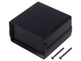 Кутия с панел, полистирен, цвят черен
