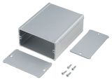 Enclosure with panel, aluminum, color gray, TUF 80 42 100 ME
