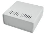 Кутия с панел, полистирен, цвят сив