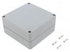 Enclosure universal, ABS, color light gray