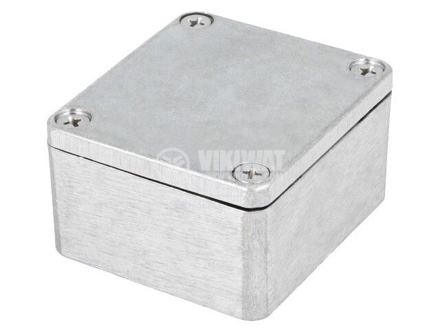 Кутия универсална, алуминий, цвят светлосив